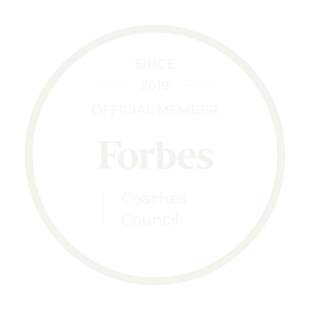 Dr. Sydney Ceruto being acknowledged at Forbes Coaches Council for her expertise in Neuroscience-Based Executive Development Life Coaching.