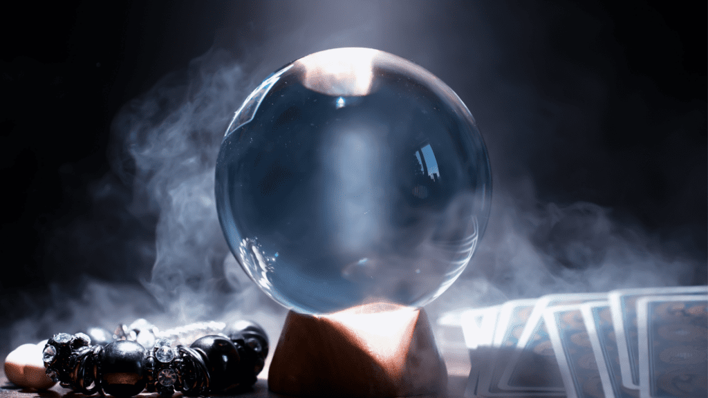 a crystal ball intended for mind reading