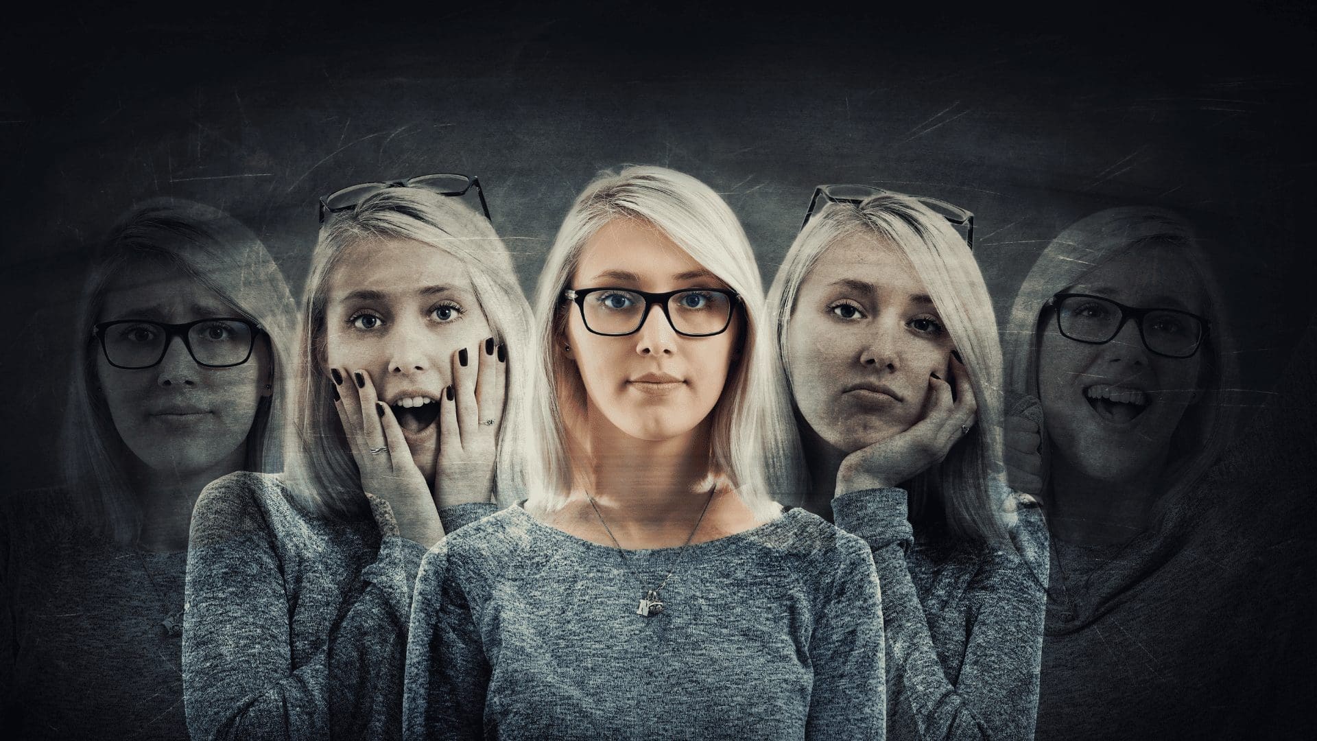 Woman with Borderline Personality Disorder experiencing splitting symptoms