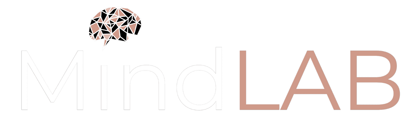MindLAB Neuroscience Neuroscience-based Life Coaching logo featuring a polygonal brain icon.
