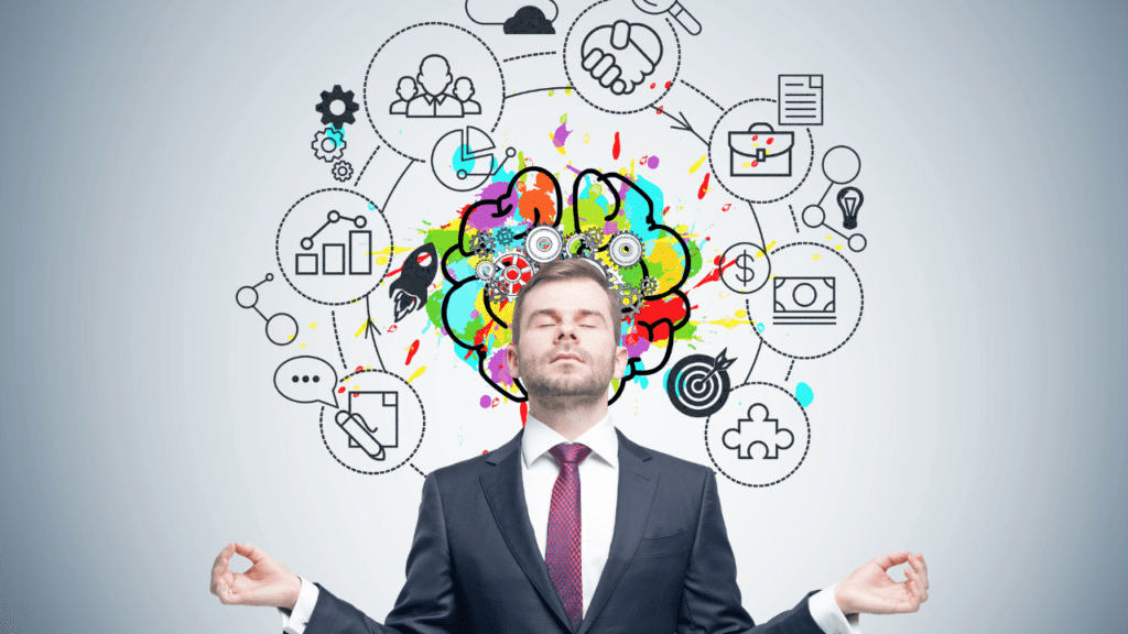 Brain-Based Therapy Benefits Man experiencing calm and organized thoughts after brain-based therapy