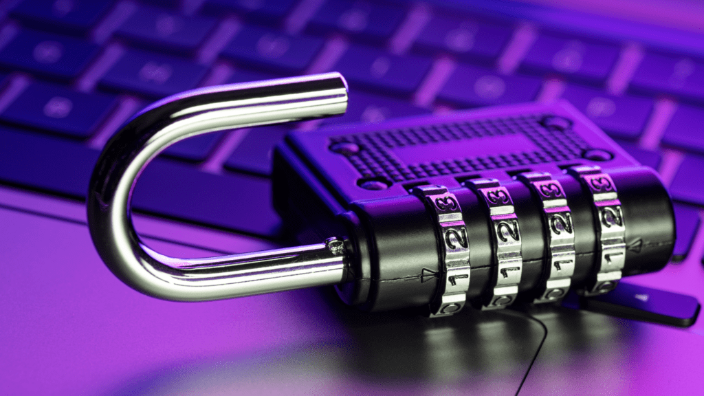 a close up of a padlock that is unlocked showing vulnerability