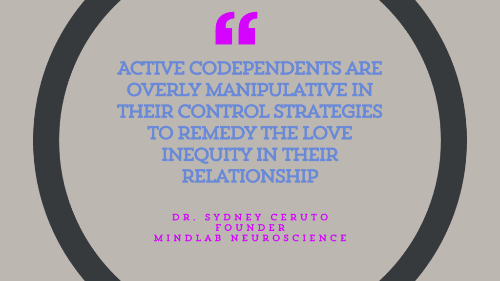 Quote about codependent relationships by Dr. Sydney Ceruto.