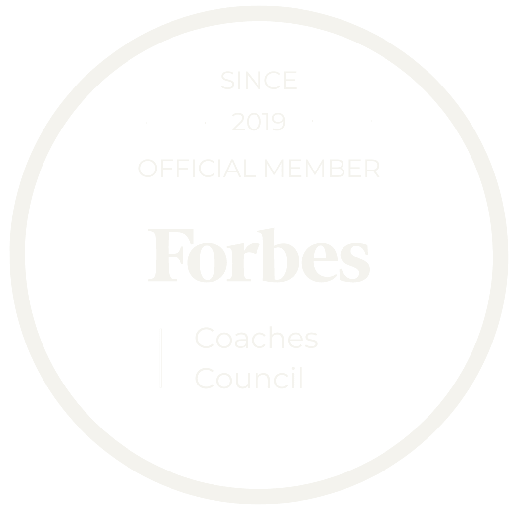 Forbes official seal Since 2019: Dr. Sydney Ceruto recognized for outstanding achievement in coaching and industry leadership