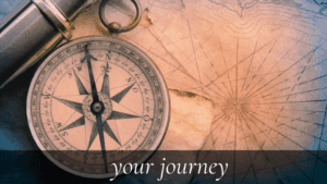 Your Journey: Compass and navigational chart illustrating how MindLAB Neuroscience guides personal transformation and mental clarity through science-based coaching