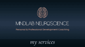 My Services at MindLAB Neuroscience: logo and branding illustrating advanced brain-based coaching and counseling solutions by Dr. Sydney Ceruto