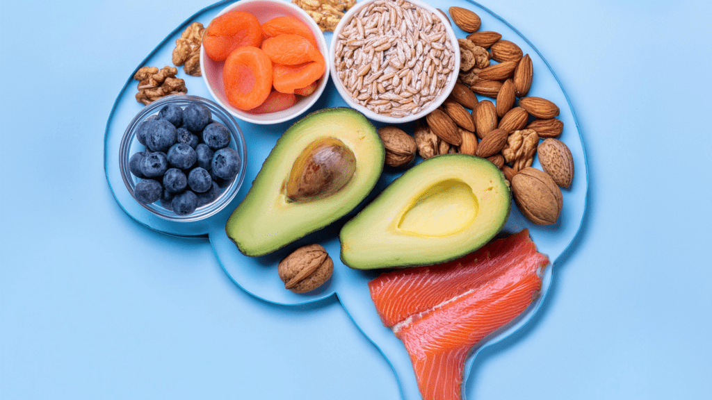 Nutrient-rich foods such as avocados, nuts, and salmon play a vital role in supporting brain health, cognitive function, and metabolic balance in women’s health priorities.

