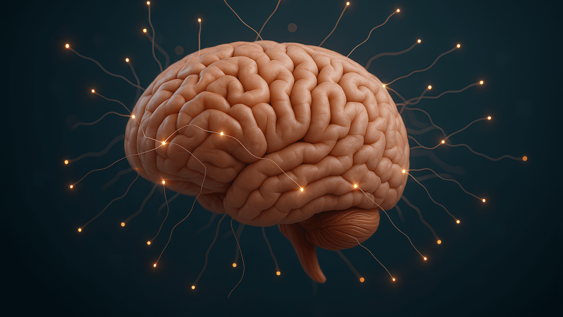 Neurodrive Dopamine Optimization 1 Professional brain visualization with glowing dopamine neural pathways showing personalized neuroscience optimization for executive cognitive performance