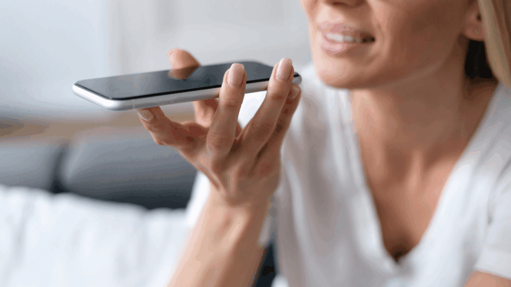 Woman on Elite Strategy Call, smiling, engaged.