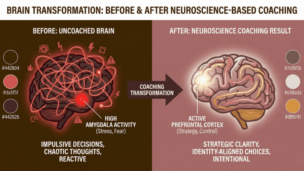 Black Friday Brain: Neuroscience Behind Impulse Purchases 3 Split screen showing Black Friday brain amygdala impulse buying versus prefrontal cortex intentional decision-making