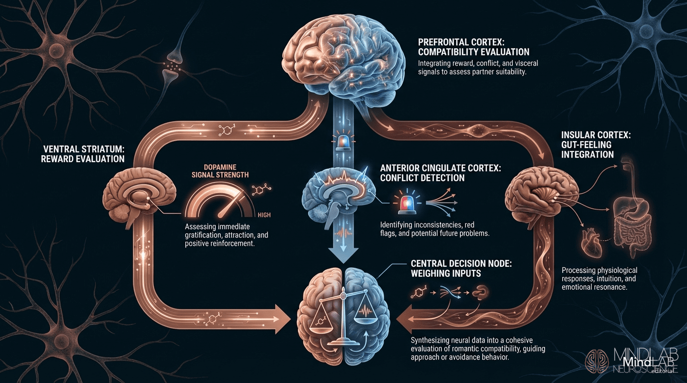 Infographic — conscious dating framework and the neuroscience of attraction