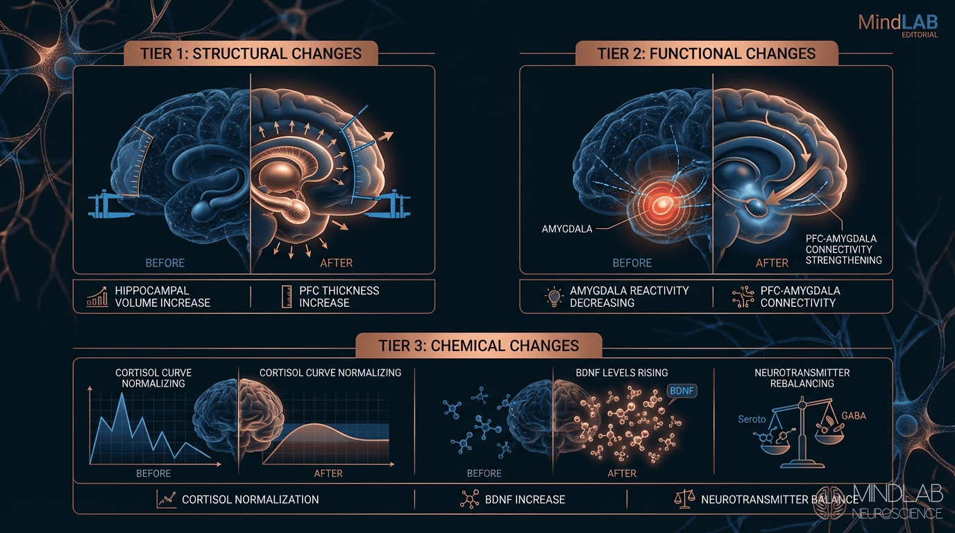 Infographic — measuring progress in amygdala regulation
