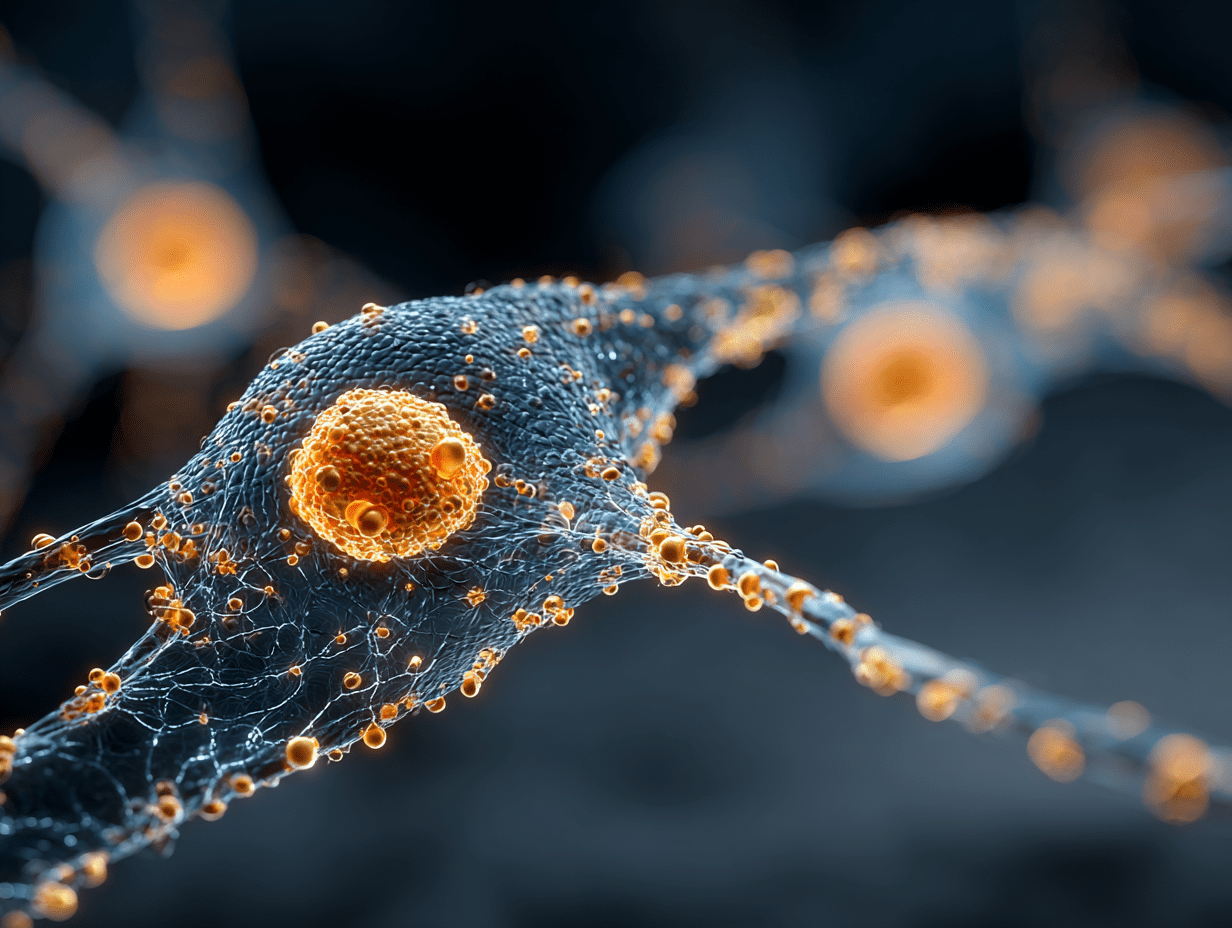 Macro visualization of neural pathways with copper-metallic synaptic connections — MindLAB Neuroscience, Dr. Sydney Ceruto