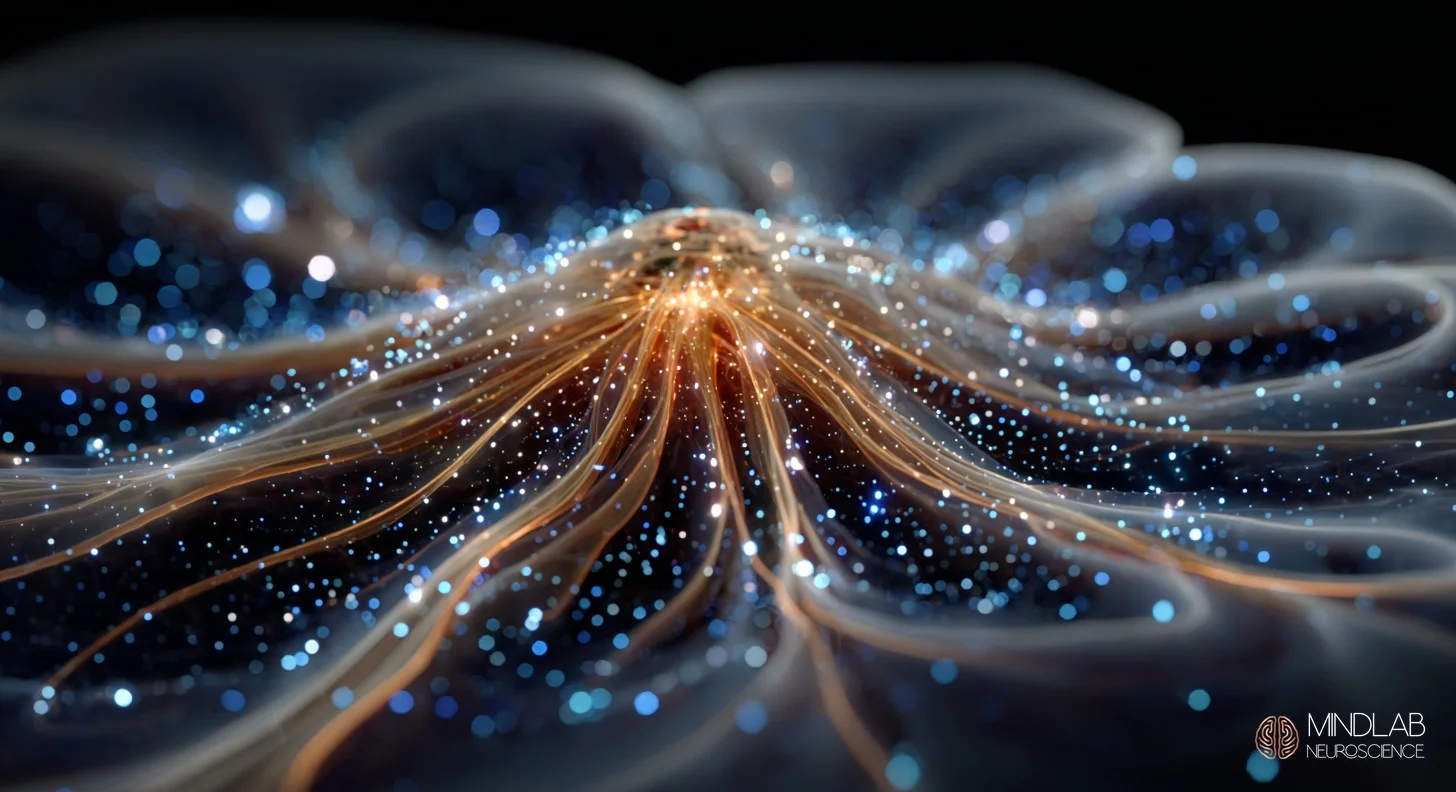 Neural uncertainty-detection circuit with scanning pulses amplifying arousal signals at each reflection point