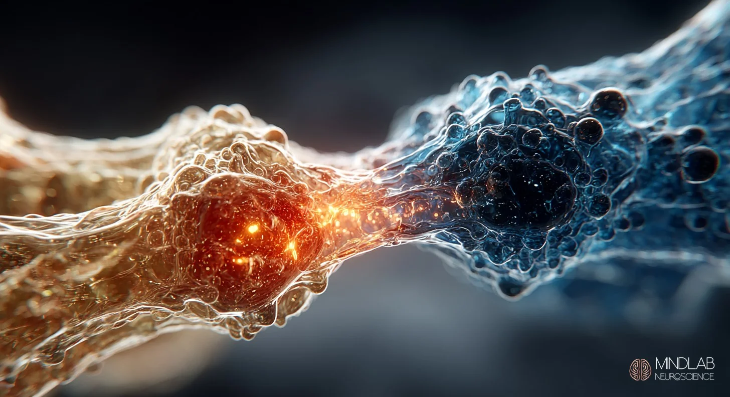 Two neural structures merging as chaotic limerence signalling gradually transitions into steady bonding architecture