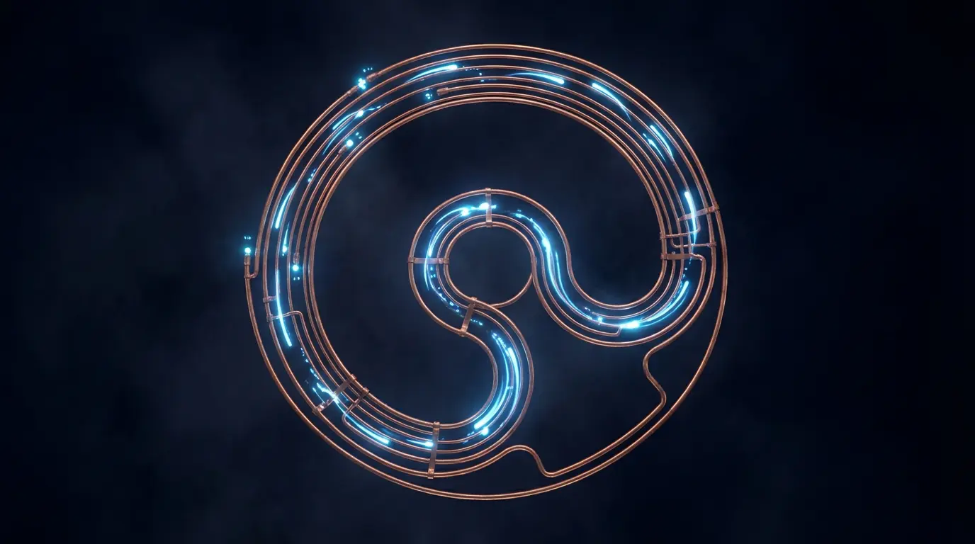 Self-reinforcing copper dopamine circuit spiral with cascading blue reward signals